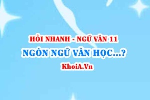Ngôn ngữ văn học là gì? Cách giải thích nghĩa của từ? Ngữ Văn lớp 11